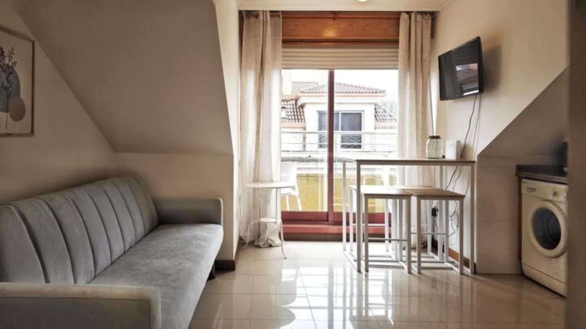 Апартаменты Desconectaengalicia Atico Terraza Playa Panadeira Санхенхо Экстерьер фото