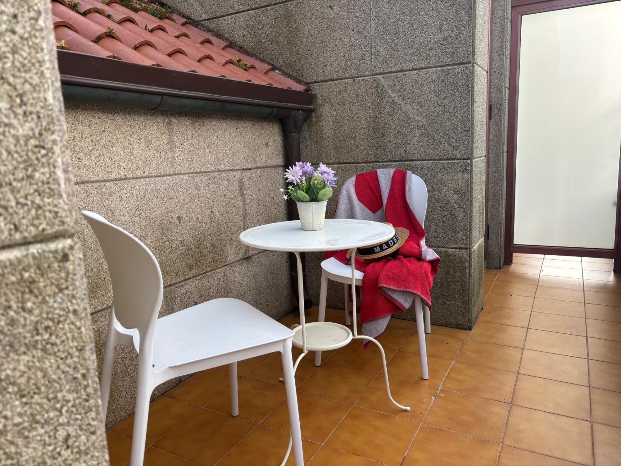Апартаменты Desconectaengalicia Atico Terraza Playa Panadeira Санхенхо Экстерьер фото